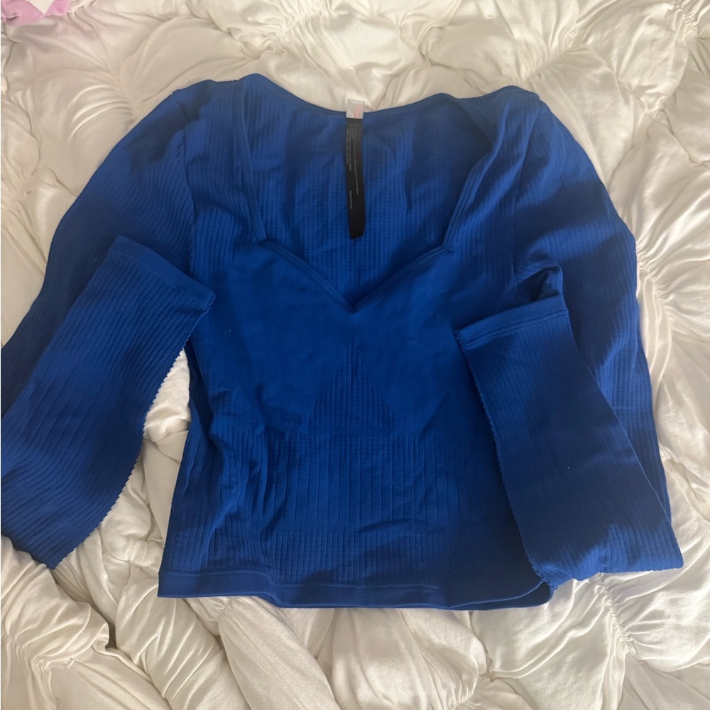 FP Movement by Free People Royal Blue Long Sleeve Top